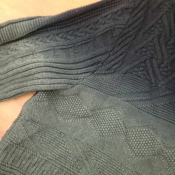 Banana Republic Men’s Sweater Shawl Cardigan Sz L  Green Ombre dye - Picture 5 of 8